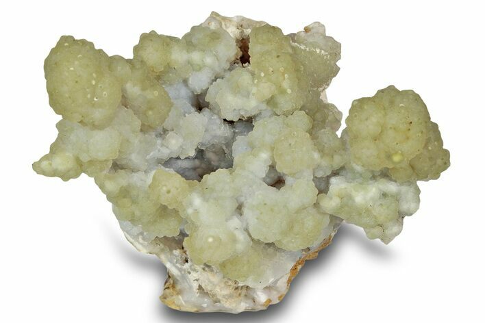 Yellow-Green Chalcedony Stalactite Formation - India #244486